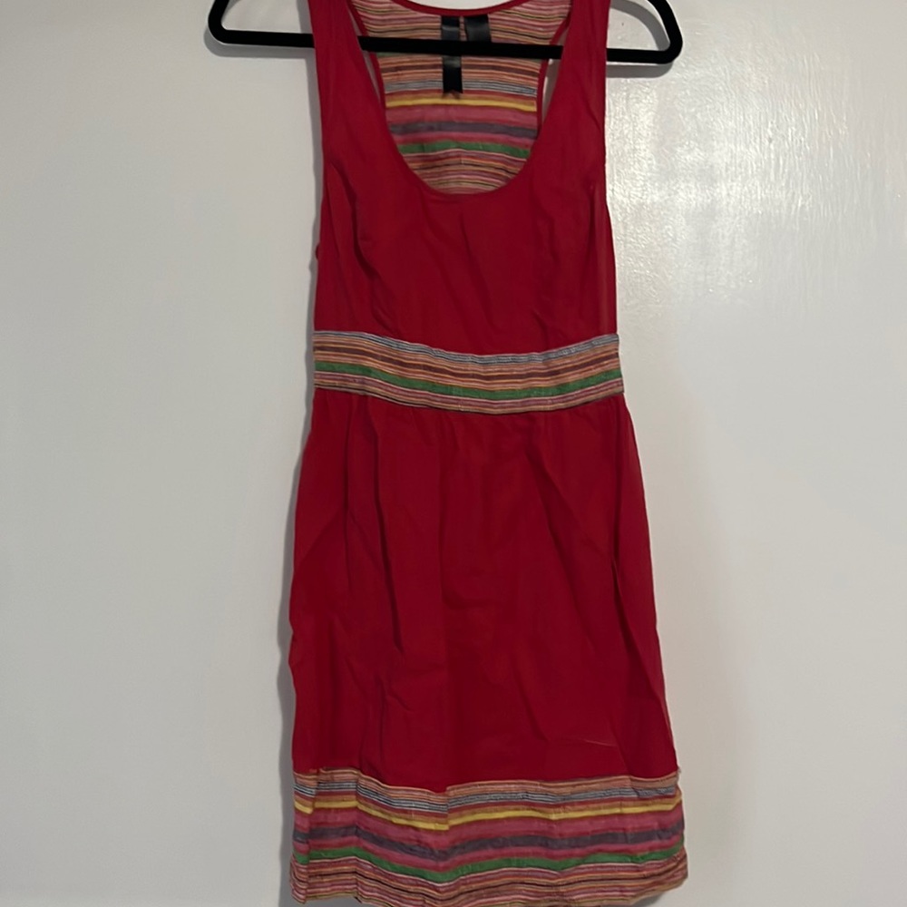 Rainbow backless sundress